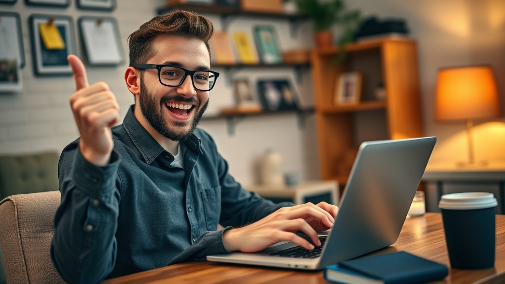 confident digital marketer creating retargeting ad campaign - retargeting for past customers