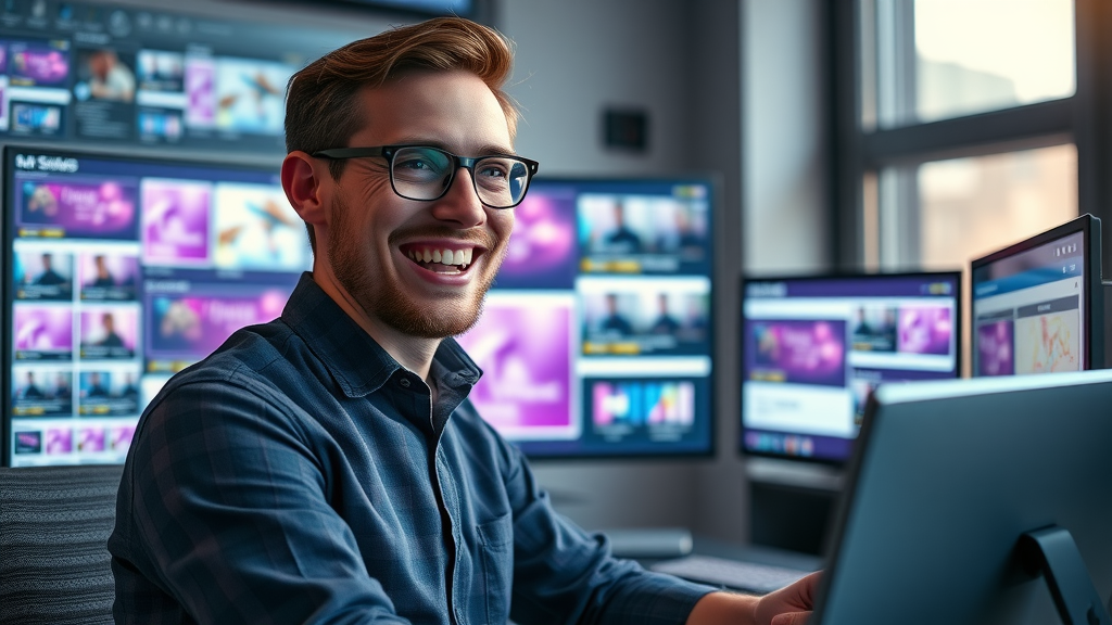 digital marketer designing dynamic ads for remarketing pixels and segmented lists