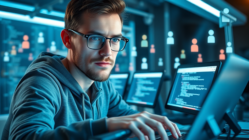 developer installing remarketing pixel code for social media and search engine platforms