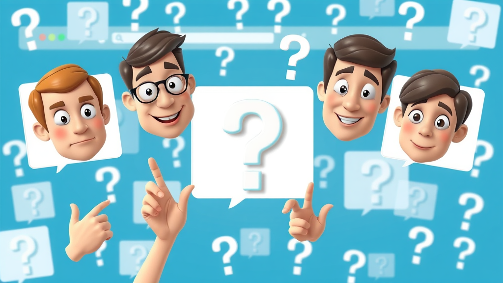 FAQ icons and UK website backdrop, covering common pay for website traffic UK questions